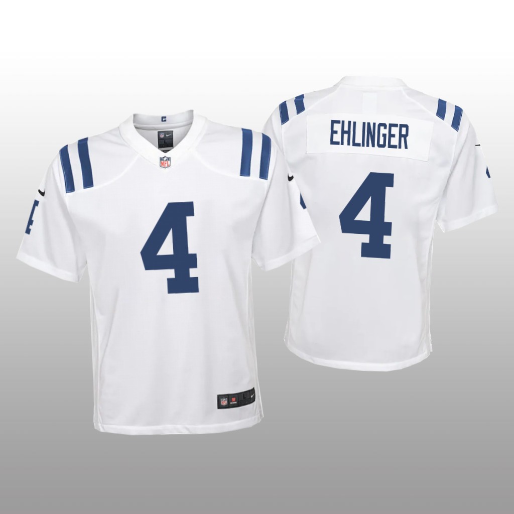 Indianapolis Colts Sam Ehlinger White Jersey Game - Youth