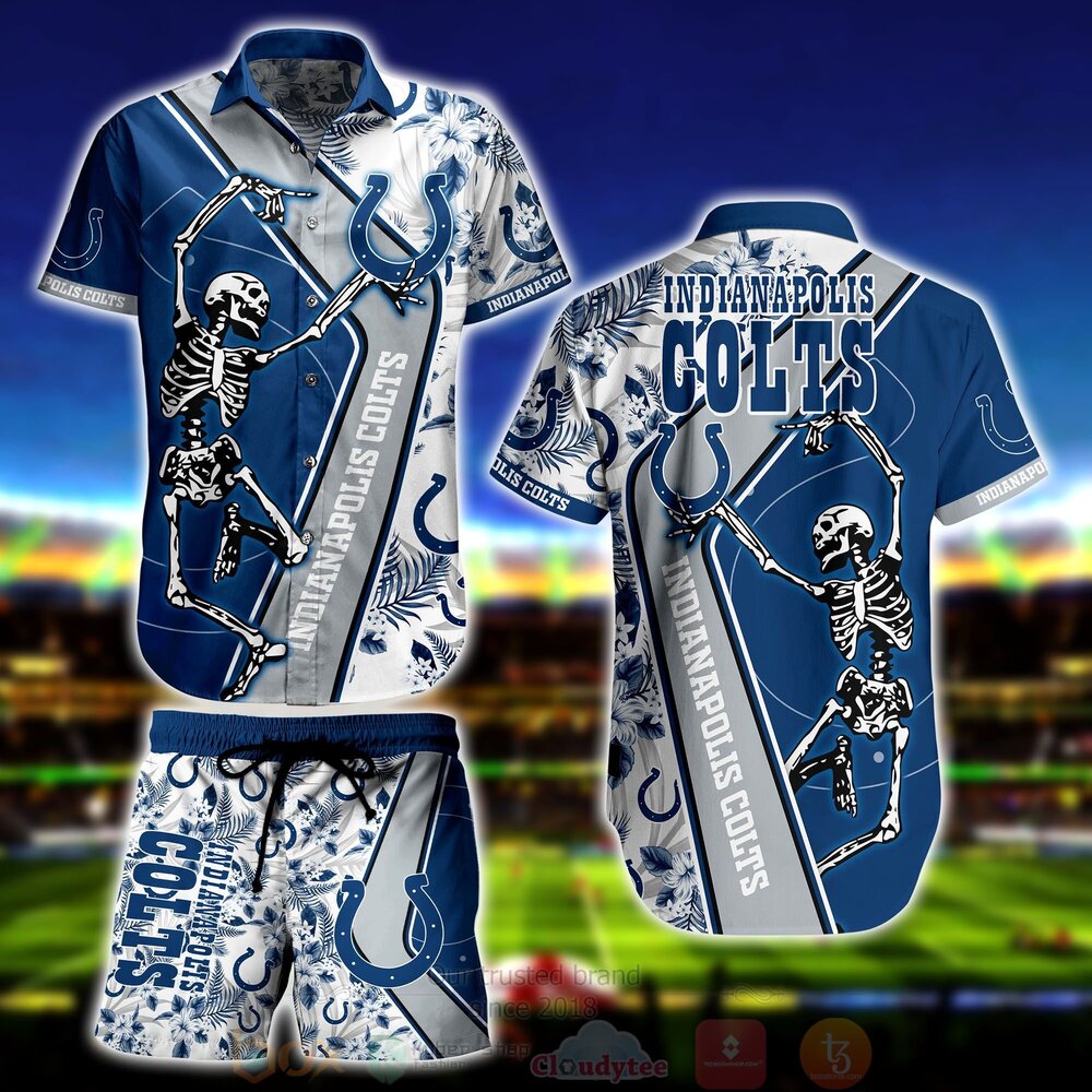 Indianapolis Colts Skeleton Hawaiian Shirt