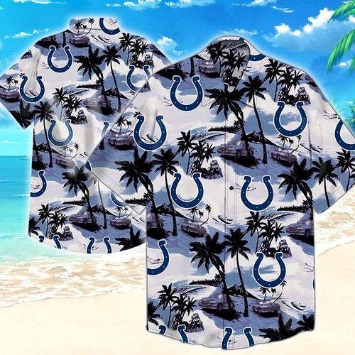 Indianapolis Colts Tropical Beach Hawaiian Shirt