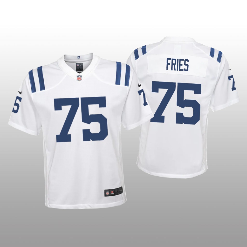 Indianapolis Colts Will Fries White Jersey Game - Youth