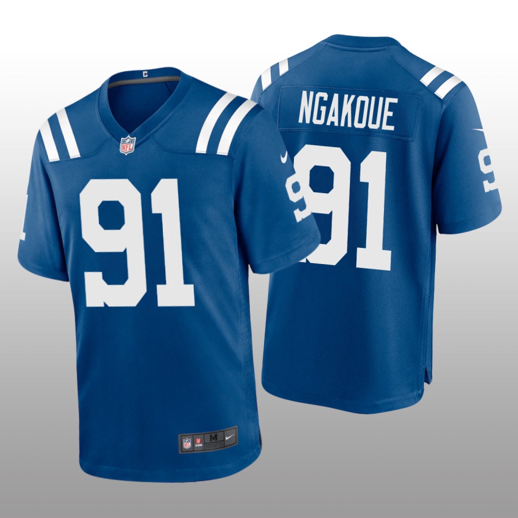 Indianapolis Colts Yannick Ngakoue Royal Jersey Game - Men's