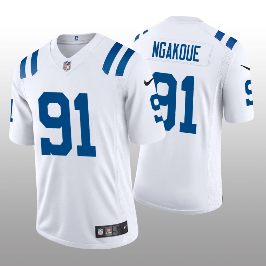 Indianapolis Colts Yannick Ngakoue White Jersey Vapor Limited - Men's