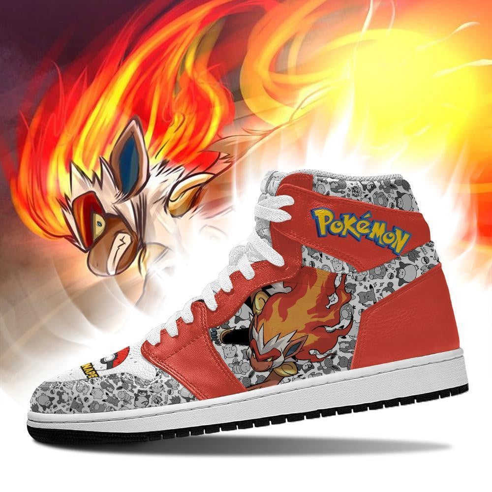 Infernape JD1s Sneakers Anime Pokemon Shoes, Air Jordan Hightop