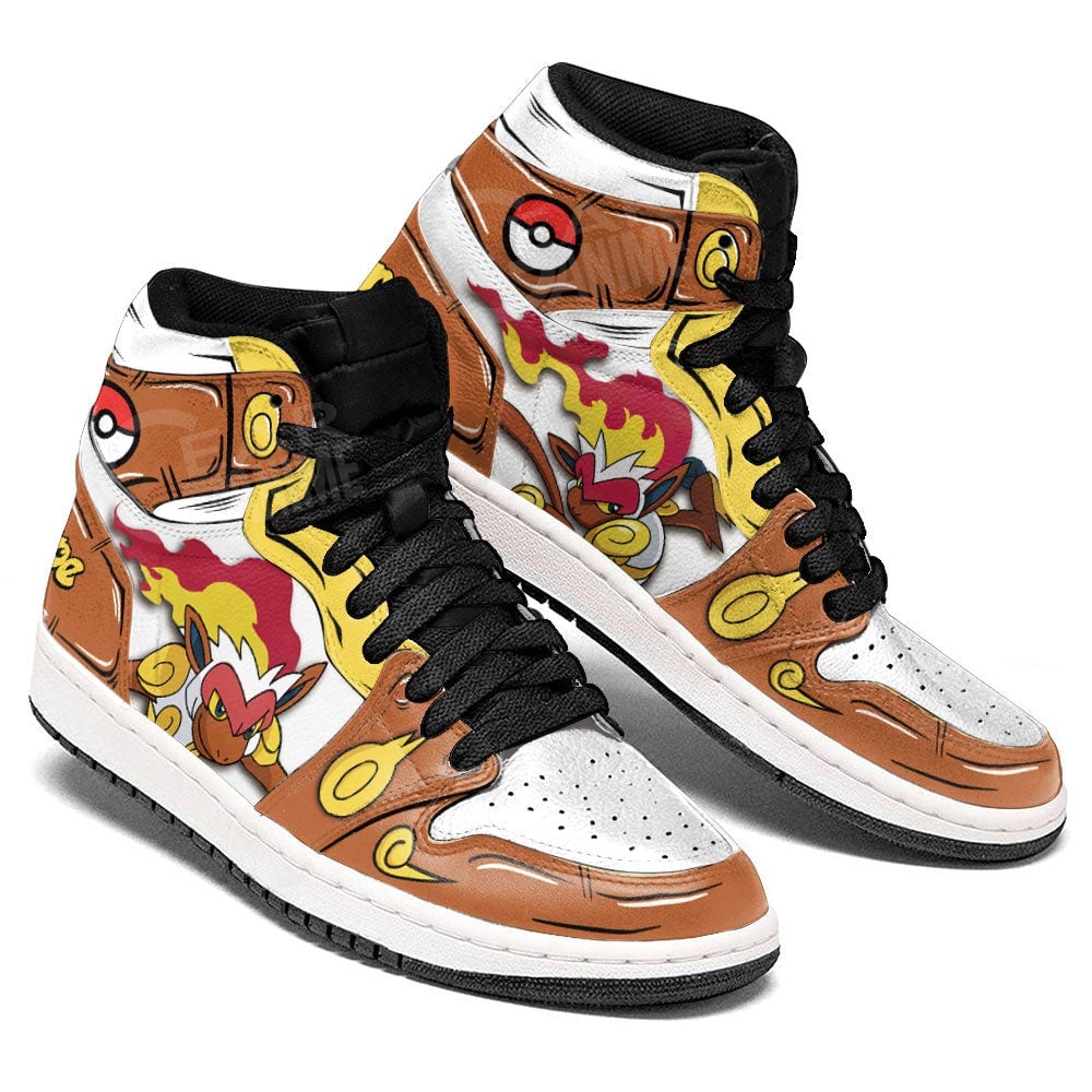 Infernape JD1s Sneakers Pokemon Anime Shoes, Air Jordan Hightop