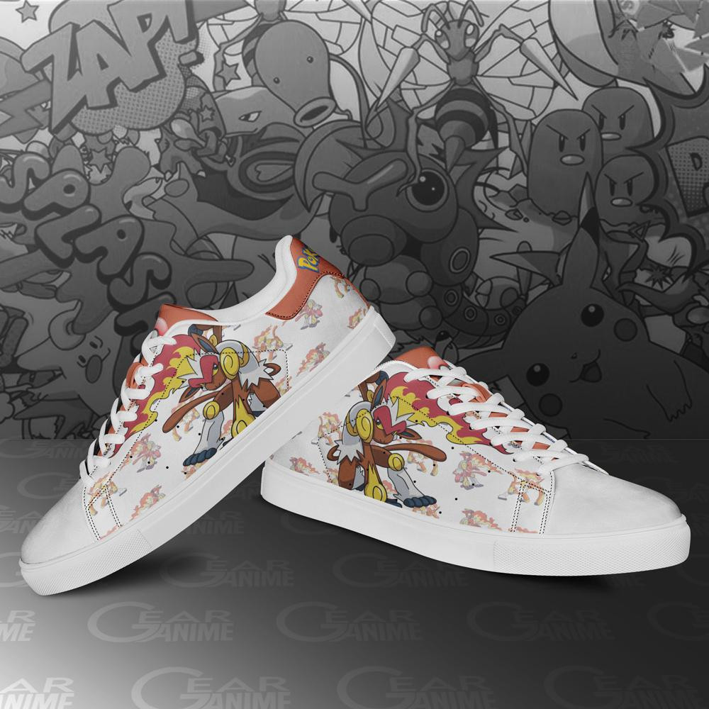 Infernape Skate Shoes Pokemon Custom Anime Shoes