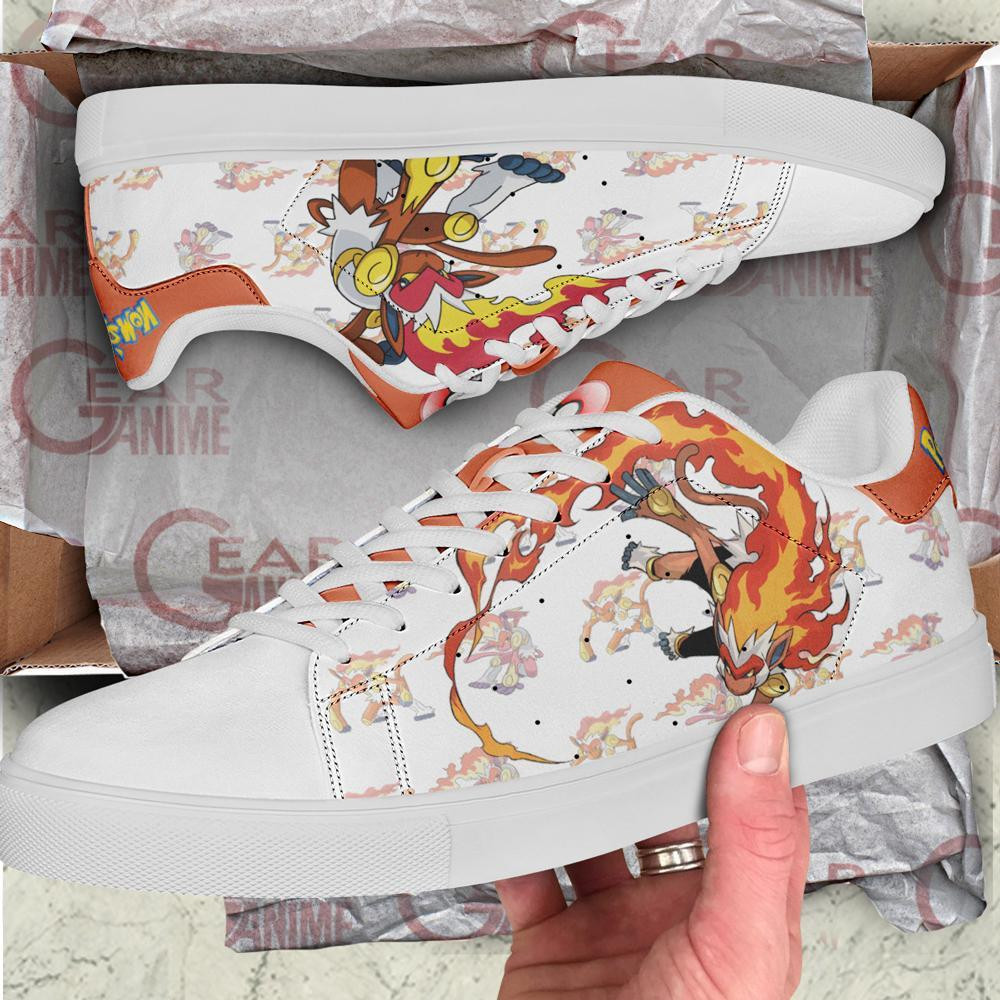 Infernape Skate Shoes Pokemon Custom Anime Shoes