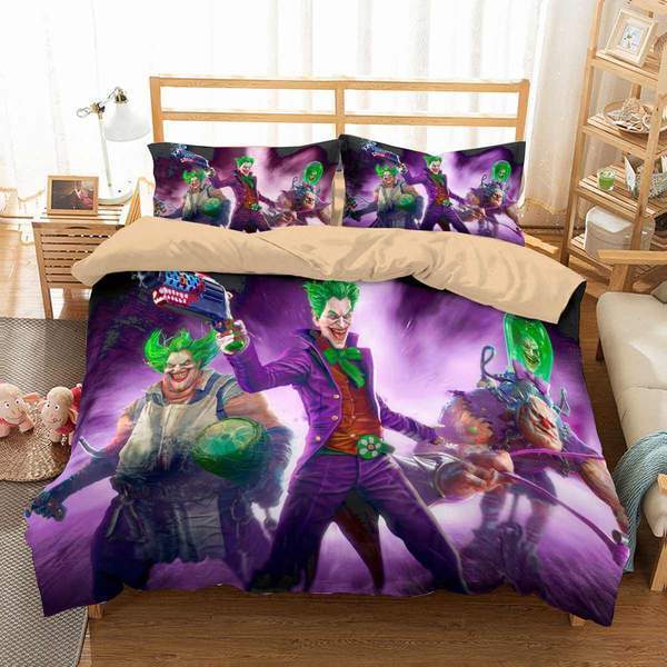 Infinite Crisis Jokers 3D Customized Duvet Cover Bedding Set
