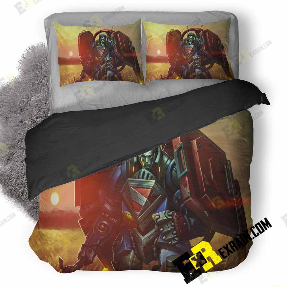 Infinite Crisis Mecha Superman J7 3D Customized Duvet Cover Bedding Set