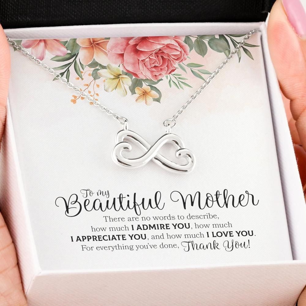 Infinity Heart – To Mom Necklace
