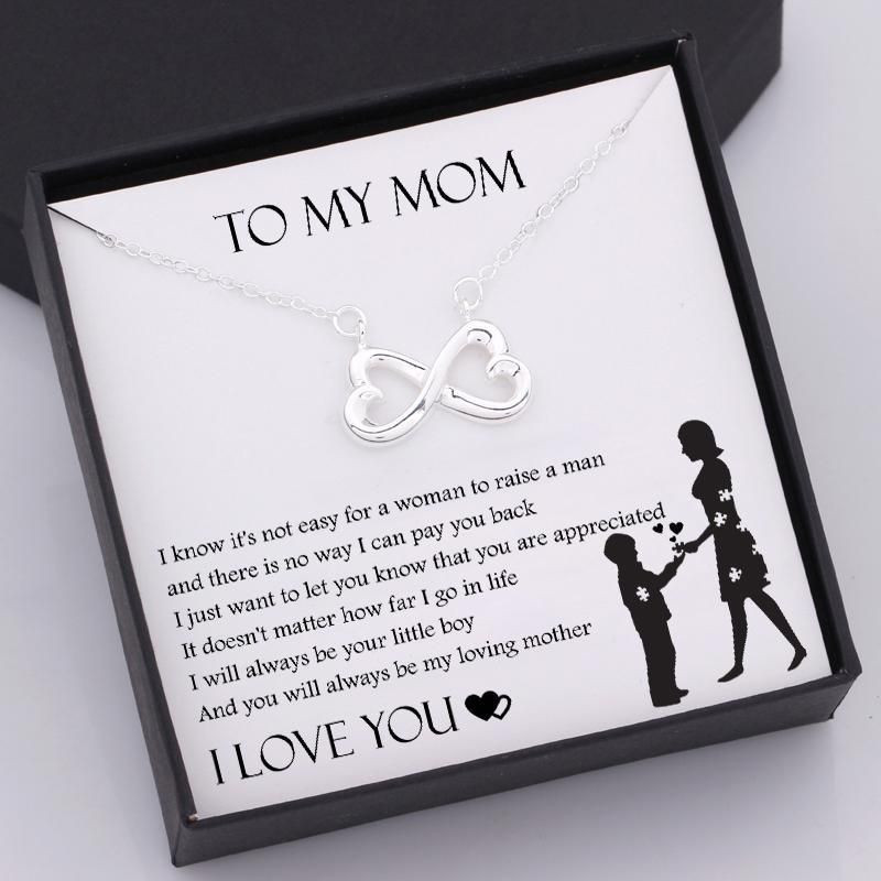Infinity Heart Necklace Gift For Mom – I Know It’s Not Easya