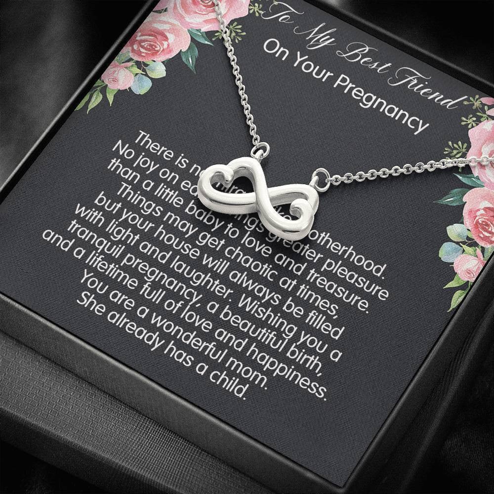 Infinity Heart Necklace Gift For Mom Best Friend On Your Pregnancy You Are A Wonderful Mom