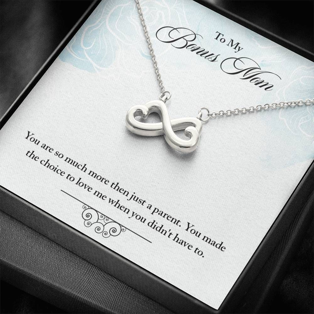Infinity Heart Necklace Gift For Mom Bonus Mom You Are So Much More Then Just A Parent