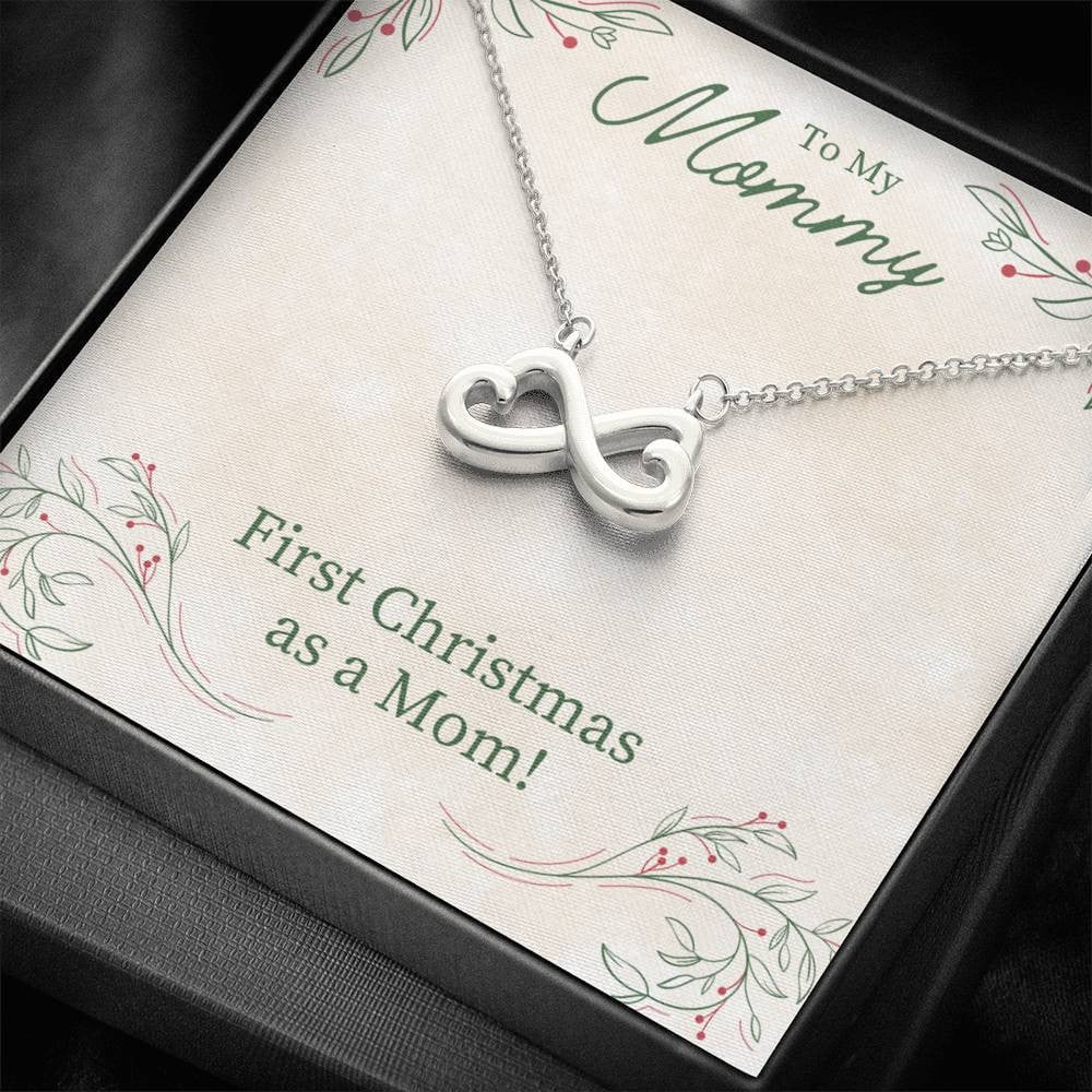 Infinity Heart Necklace Gift For Mom First Christmas As A Mom