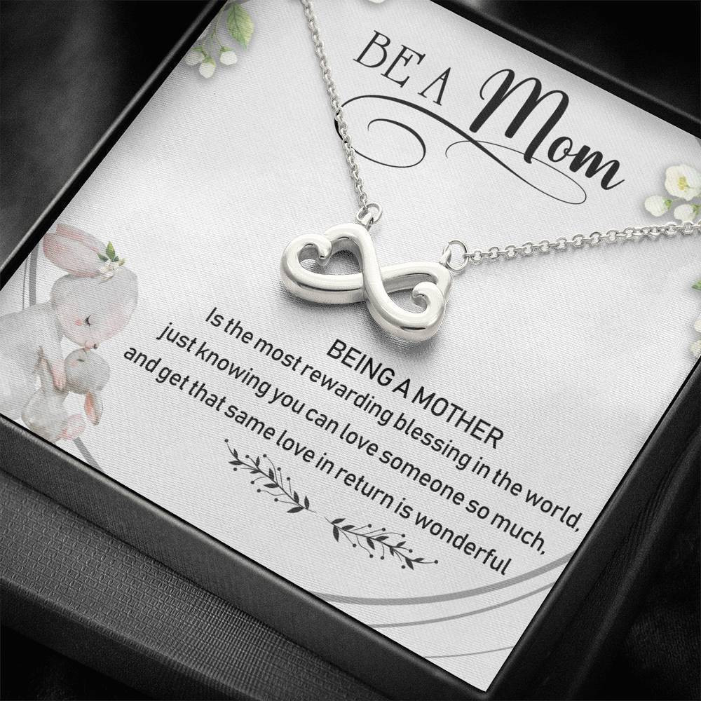 Infinity Heart Necklace Gift For Mom Get That Same Love In Return Is Wonderful