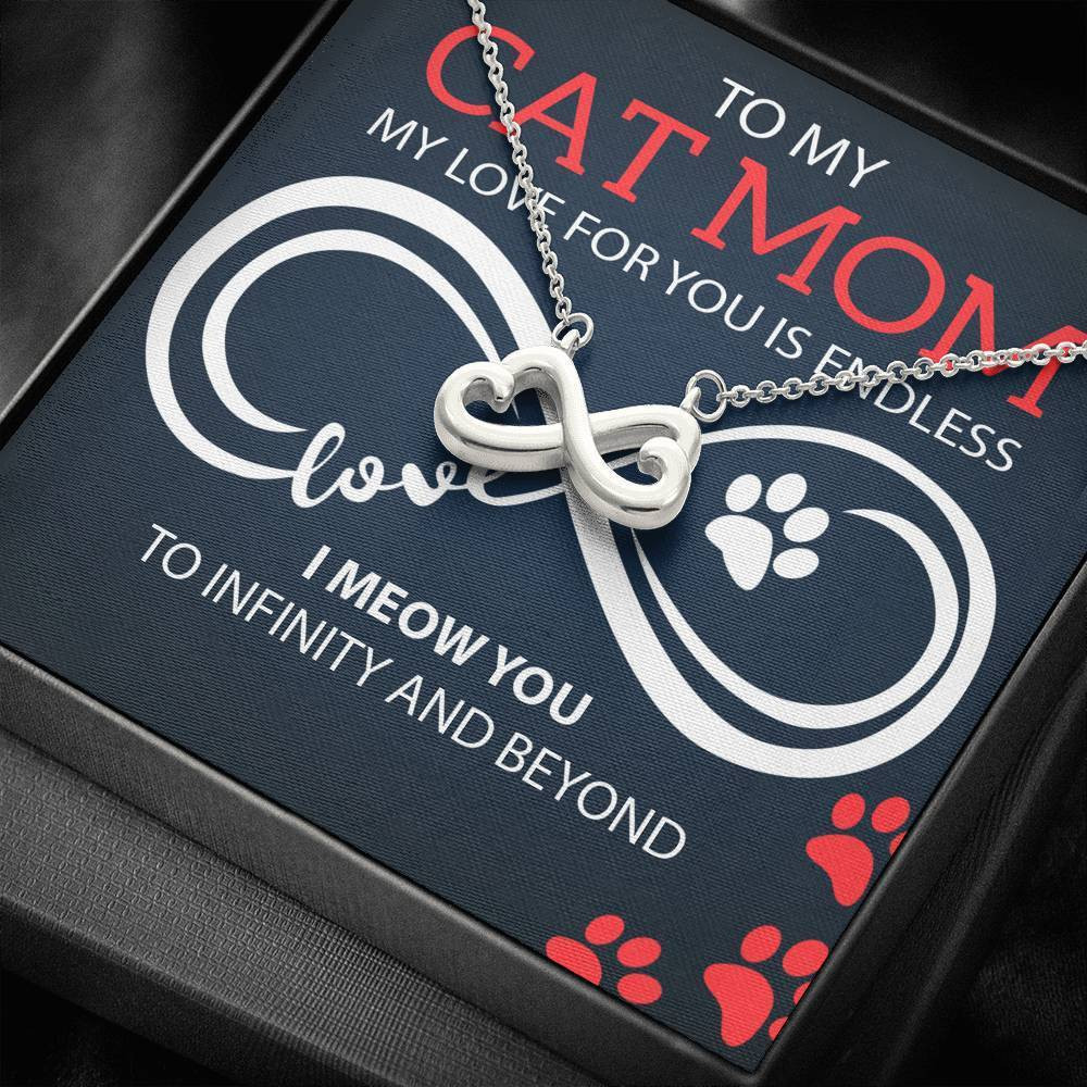 Infinity Heart Necklace Gift For Mom My Love For You Is Endless