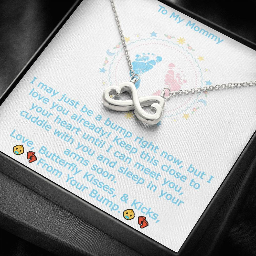 Infinity Heart Necklace Gift For Mom Until I Can Meet You