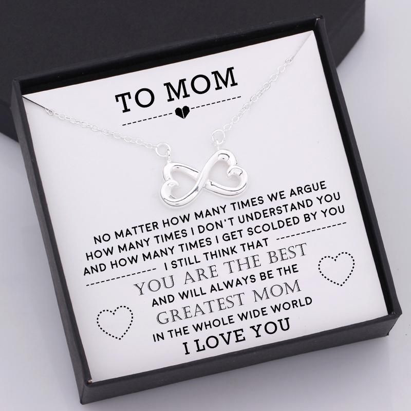 Infinity Heart Necklace Gift For Mom You Are The Best Greatest Moma