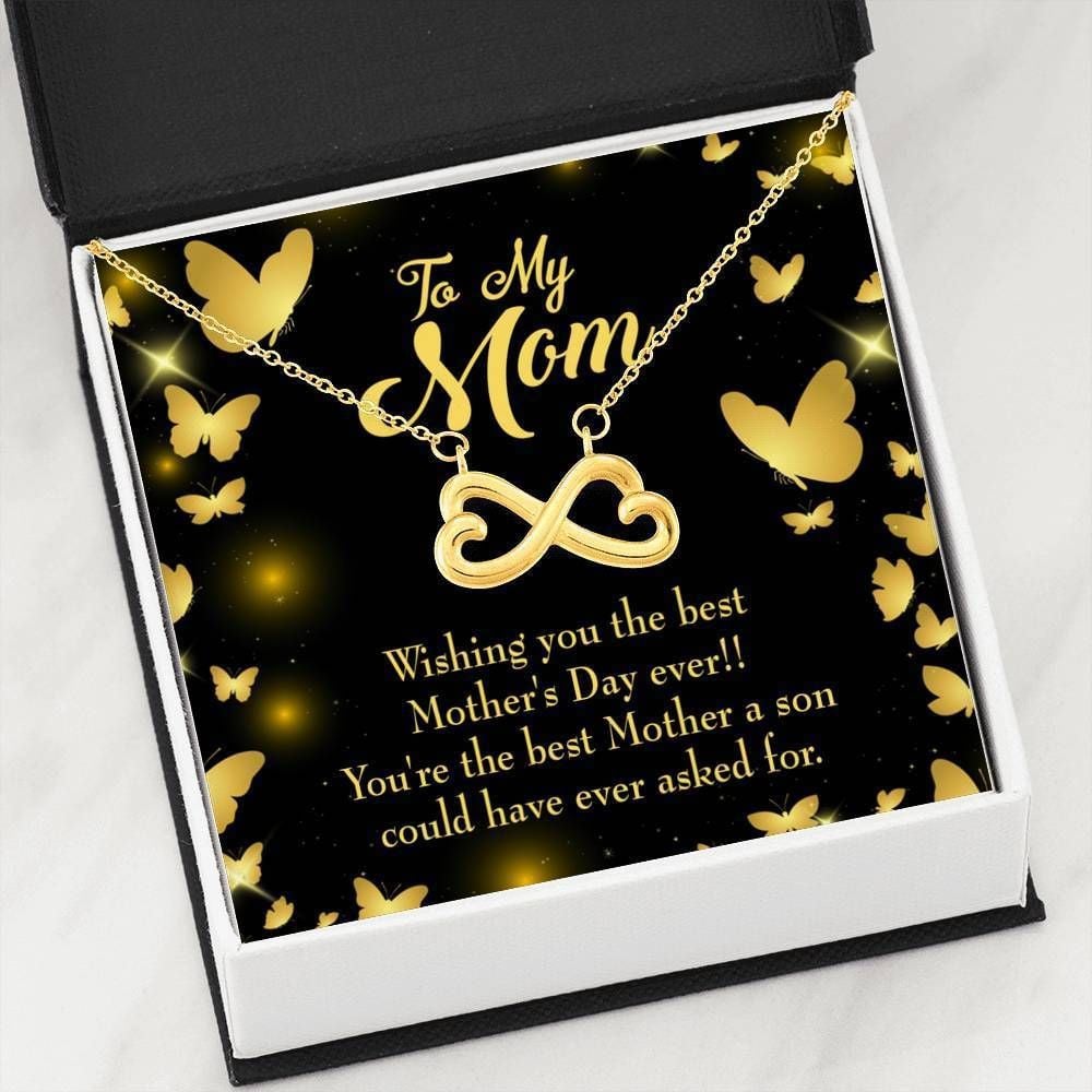 Infinity Heart Necklace Gift For Mom You’re The Best