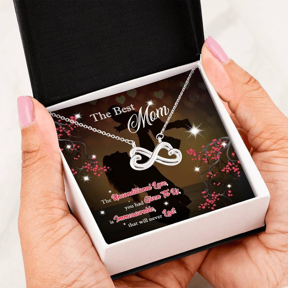 Infinity Heart Necklace Gift For Mother The Unconditional Love