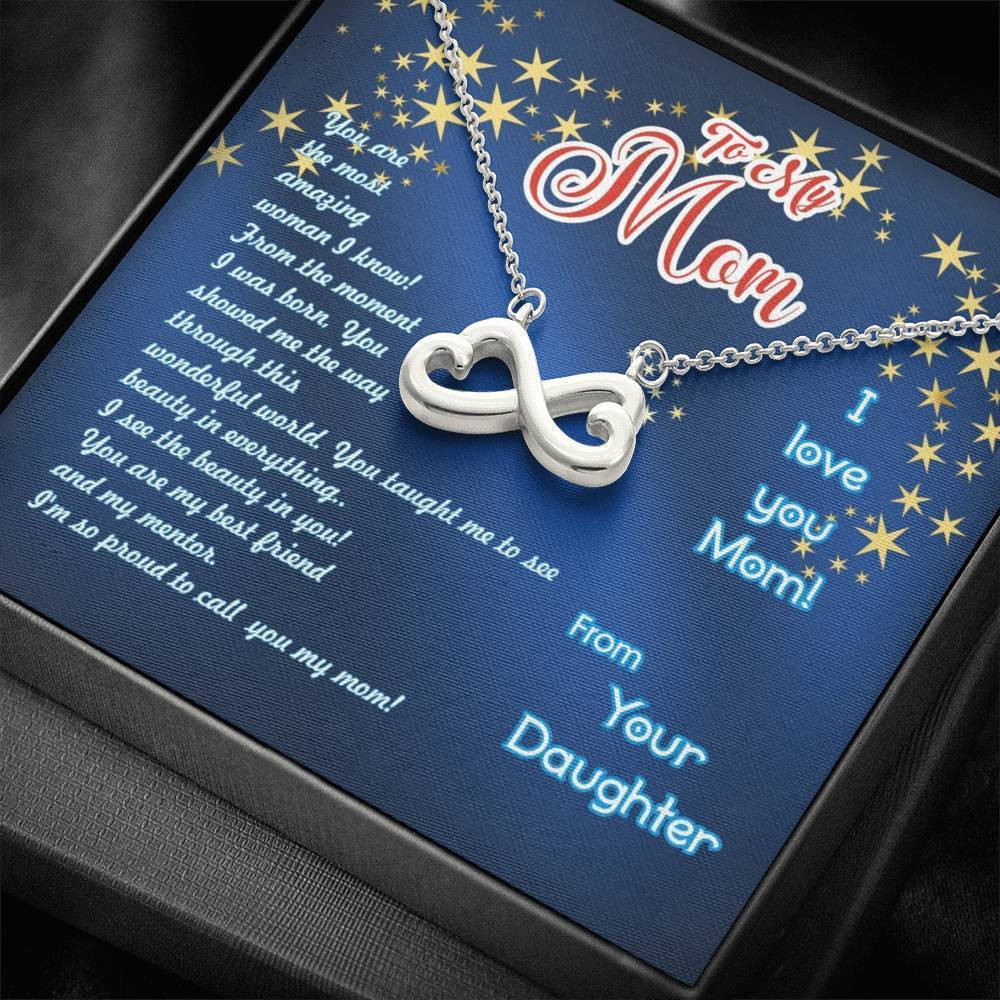 Infinity Heart Necklace I Am So Proud To Call You My Mom Gift For Mom