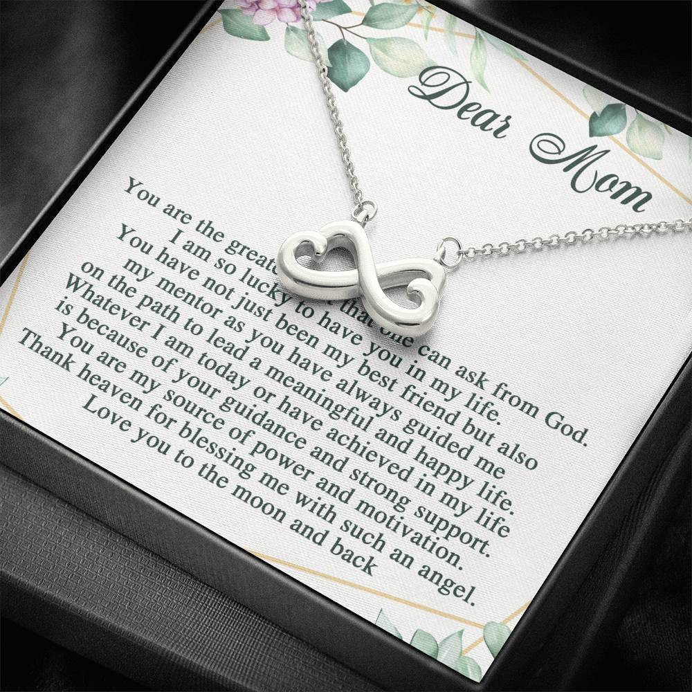 Infinity Heart Necklace Love You To The Moon And Back Gift For Mom