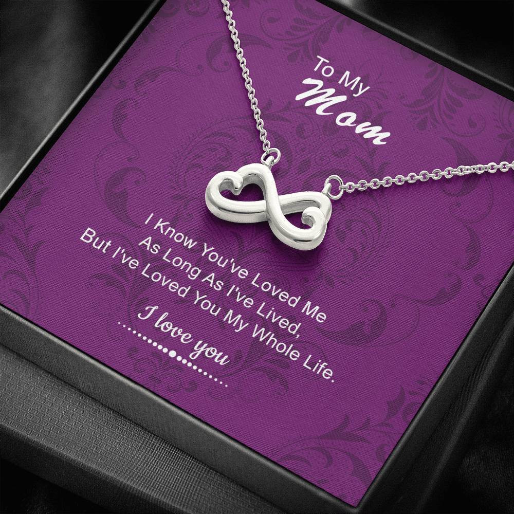 Infinity Heart Necklace Luxury Gift For Mom Happy Mother’s Day