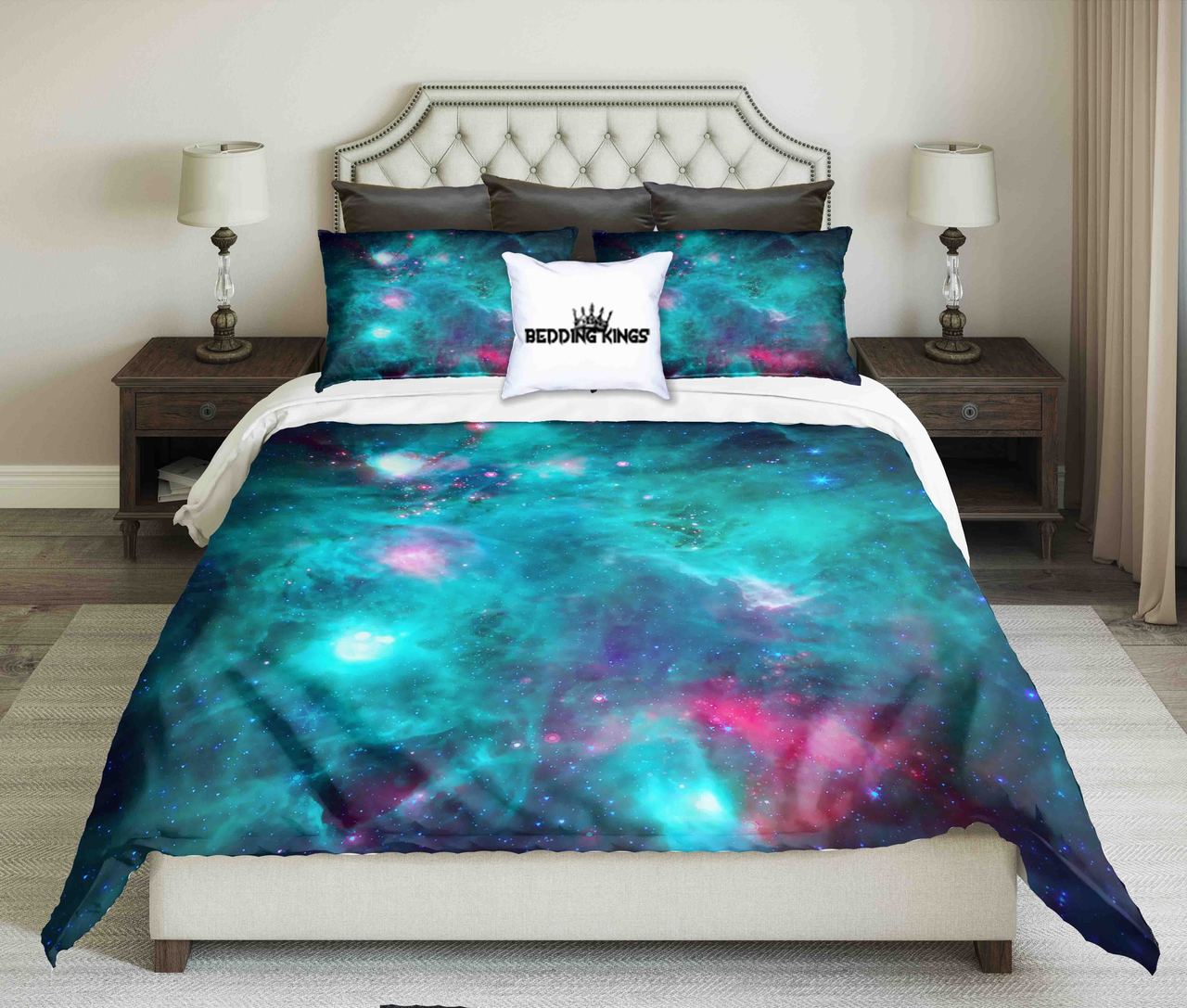 Infrared Image Of Monkey Head Nebula Kings 3D Customized Duvet Cover Bedding Set