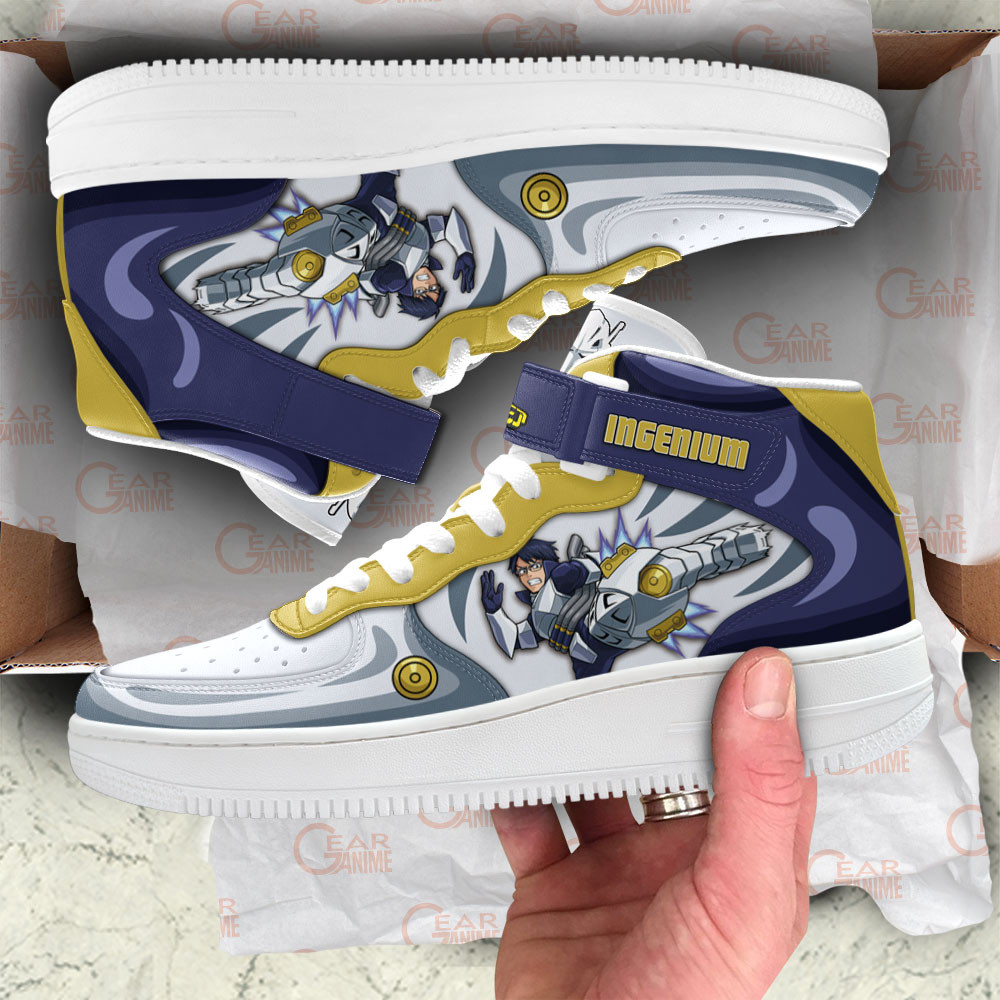 Ingenium Sneakers Air Mid Custom My Hero Academia Anime Shoes