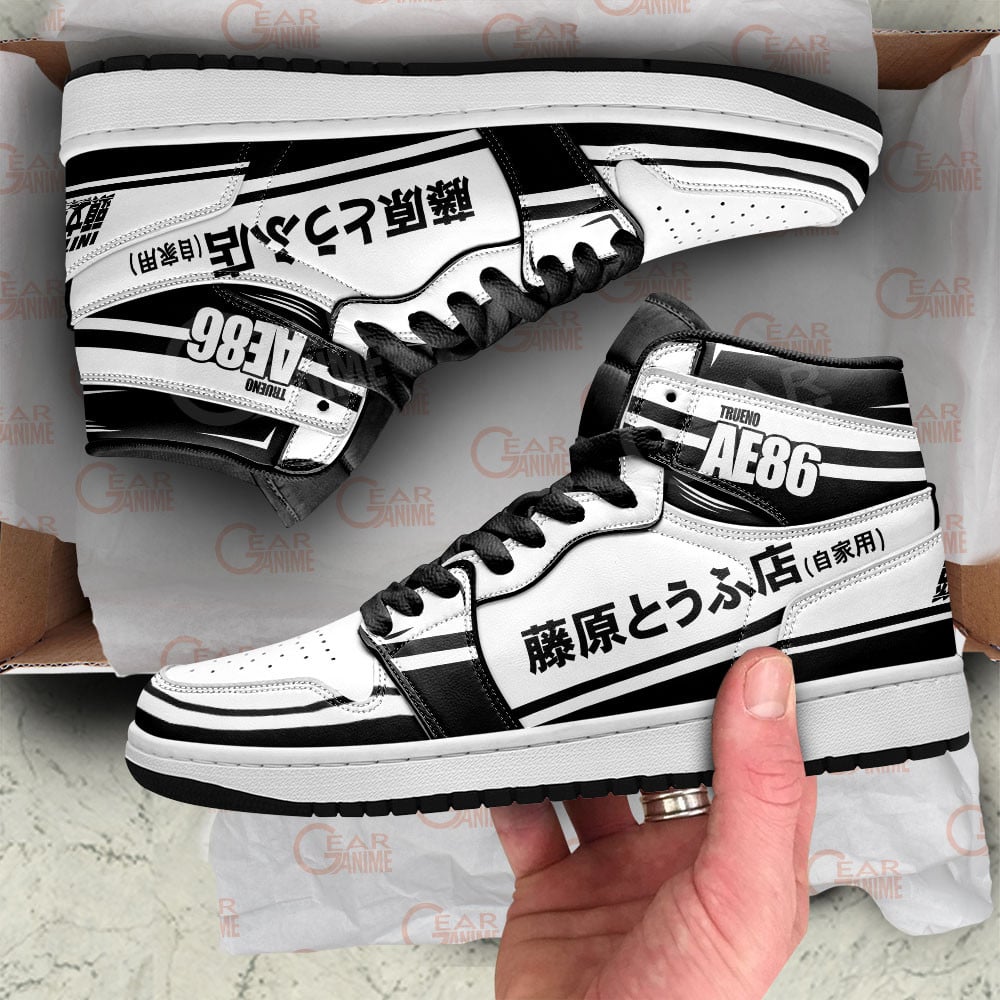 Initial D AE86 JD1s Sneakers Anime Shoes, Air Jordan Hightop