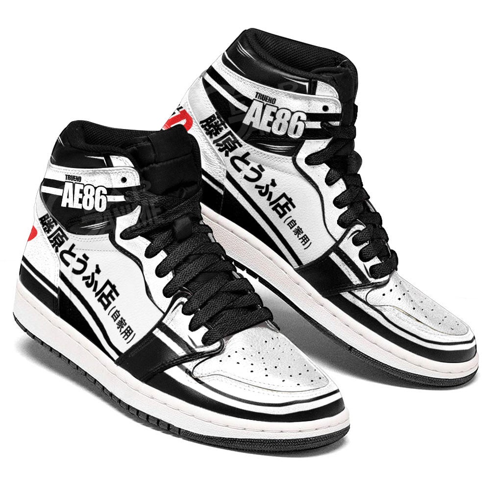 Initial D AE86 JD1s Sneakers Anime Shoes, Air Jordan Hightop