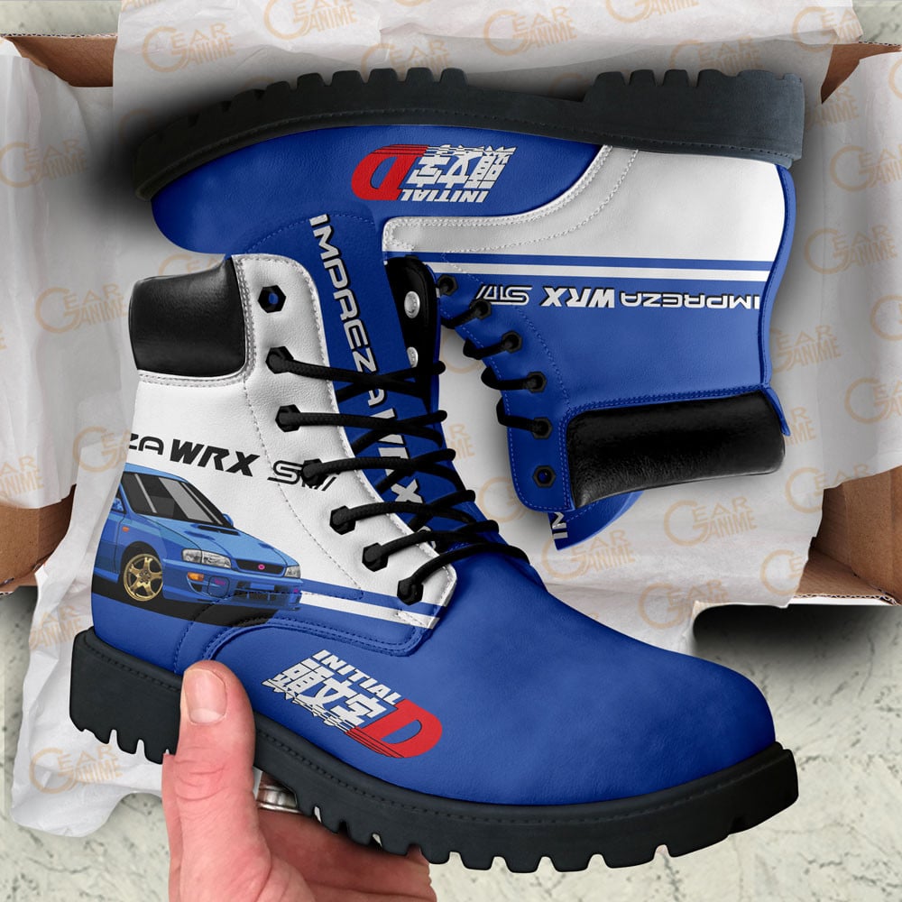 Initial D Bunta Fujiwara Boots Anime Custom Shoes