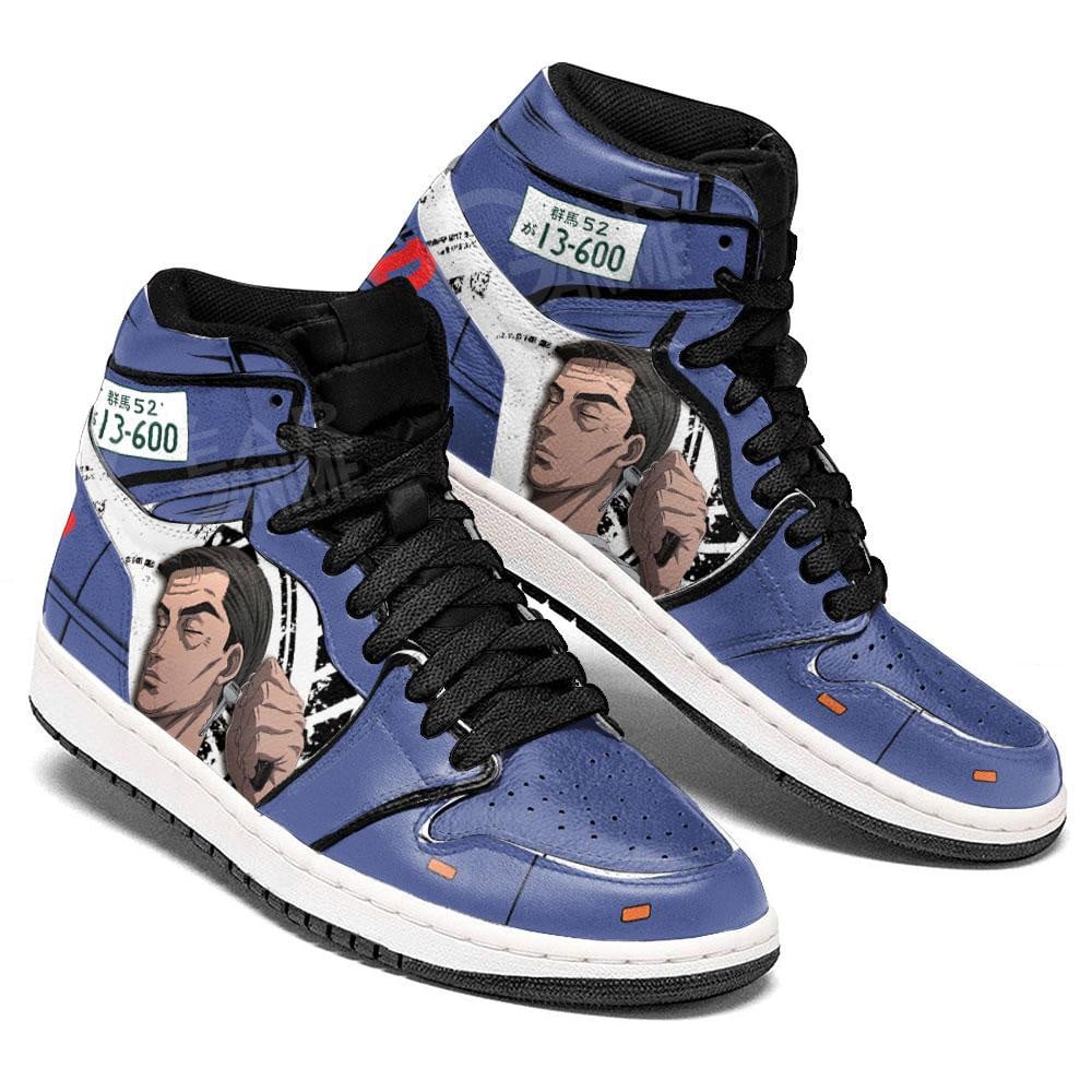 Initial D Bunta Fujiwara JD1s Sneakers Anime Shoes, Air Jordan Hightop