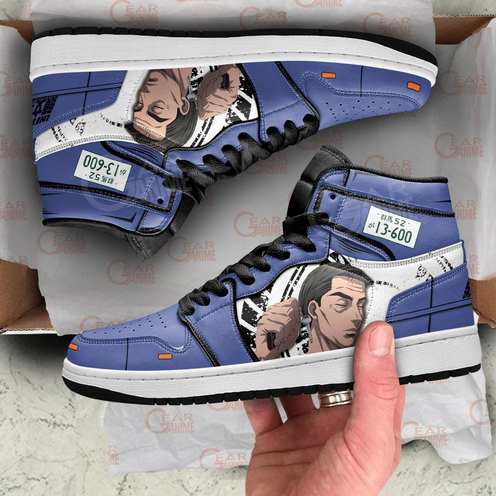 Initial D Bunta Fujiwara JD1s Sneakers Anime Shoes, Air Jordan Hightop