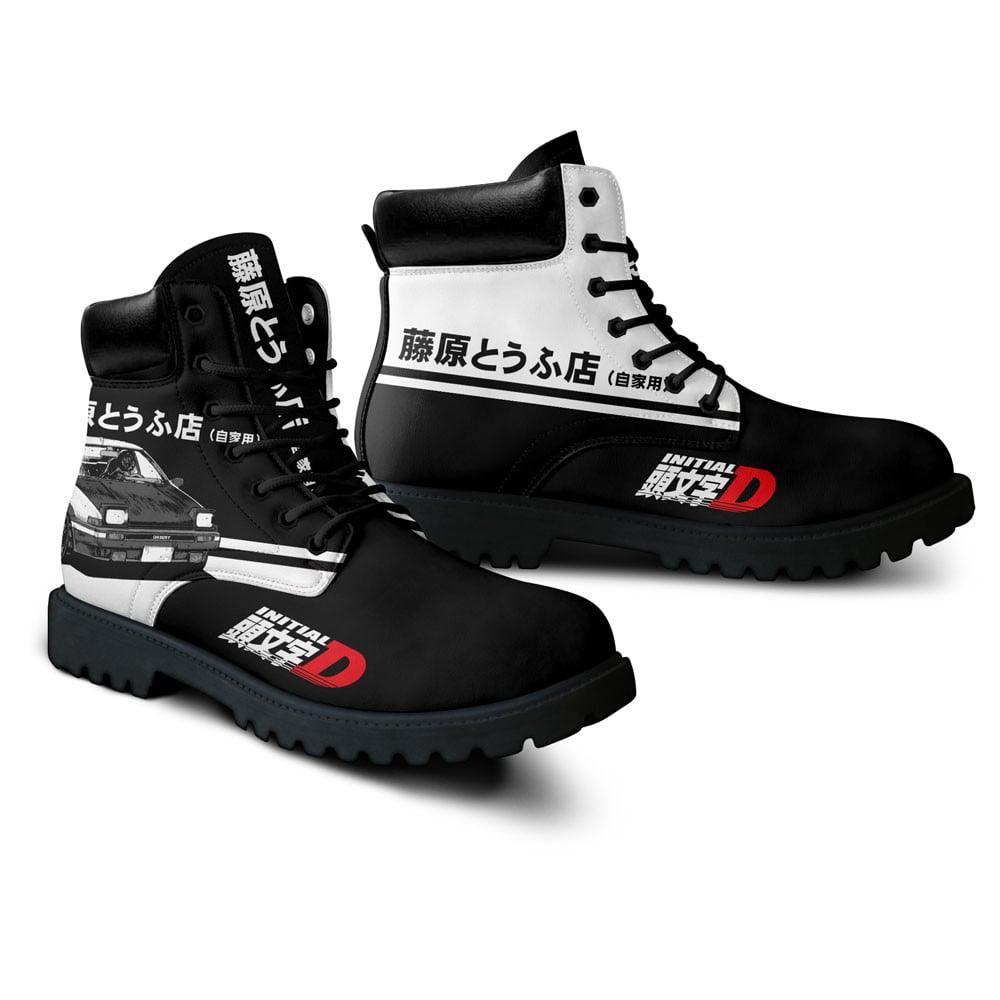 Initial D Fujiwara Tofu Boots Anime Custom Shoes