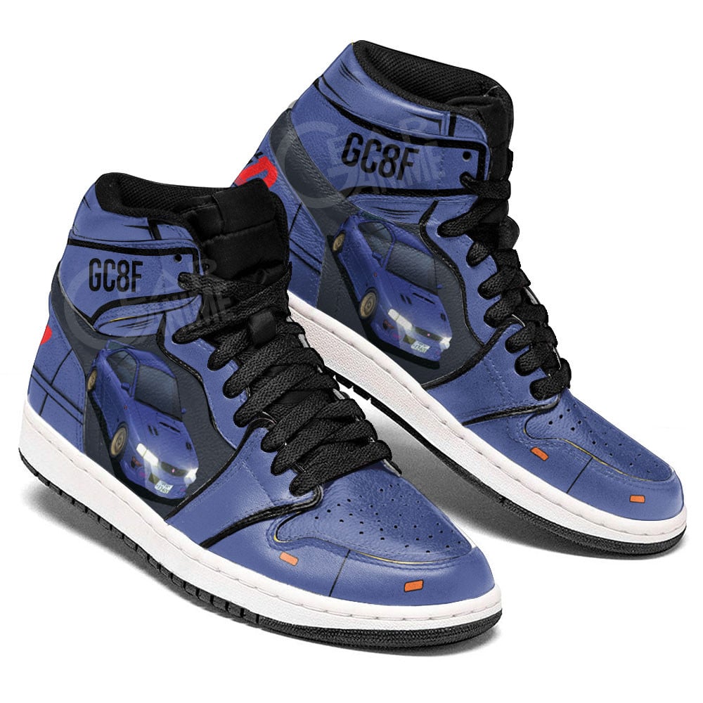 Initial D Impreza Car JD1s Sneakers Anime Shoes, Air Jordan Hightop