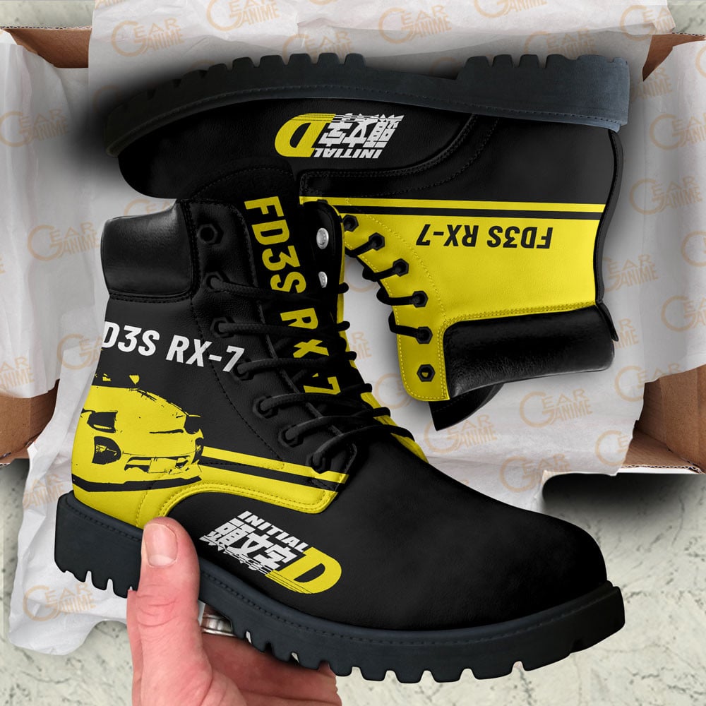 Initial D Keisuke Takahashi Boots Anime Custom Shoes