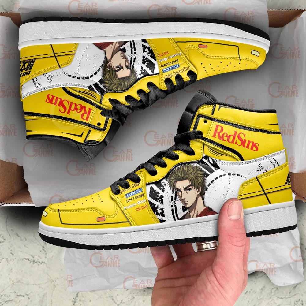 Initial D Kesuke Takahashi JD1s Sneakers Anime Shoes, Air Jordan Hightop