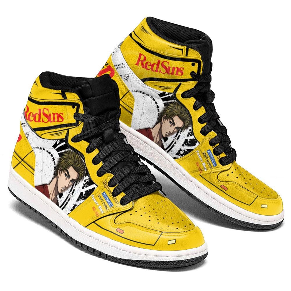 Initial D Kesuke Takahashi JD1s Sneakers Anime Shoes, Air Jordan Hightop
