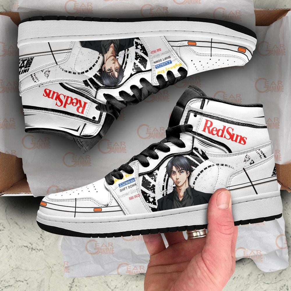 Initial D Ryosuke Takahashi JD1s Sneakers Anime Shoes, Air Jordan Hightop