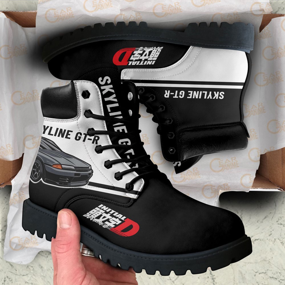 Initial D Takeshi Nakazato Boots Anime Custom Shoes