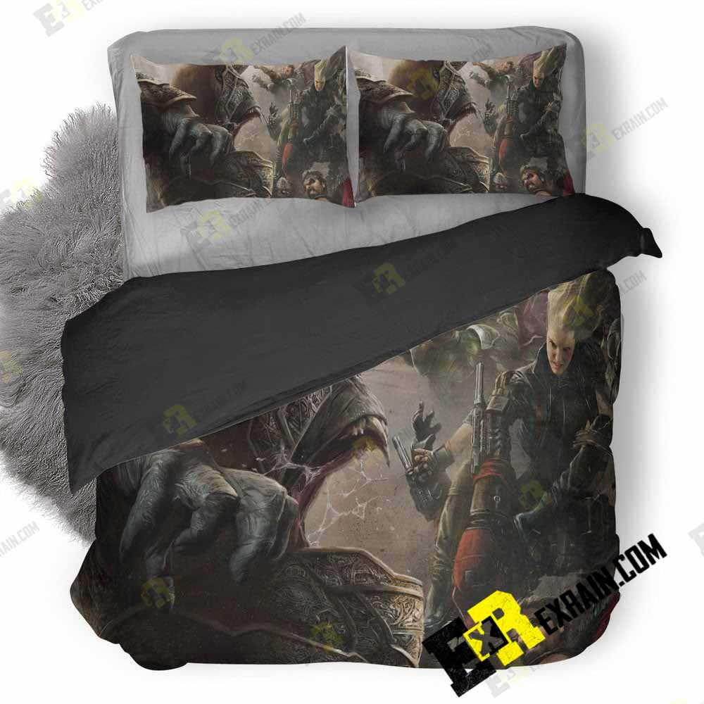 Injustice Artwork Qu 3D Customized Duvet Cover Bedding Set