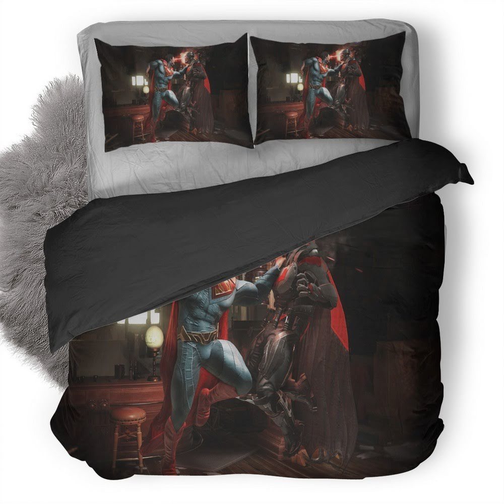 Injustice Batman Vs Superman 3D Customized Duvet Cover Bedding Set