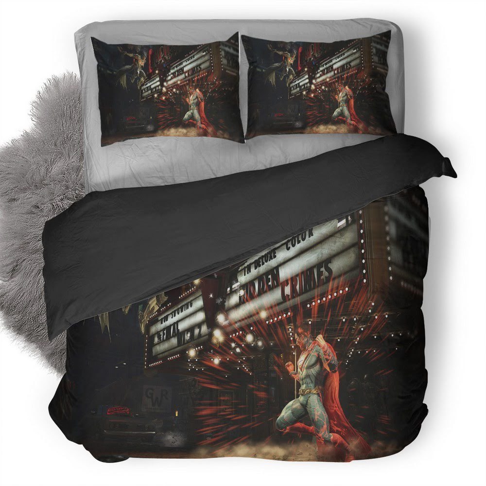 Injustice Batman Vs Superman 3D Customized Duvet Cover Bedding Set