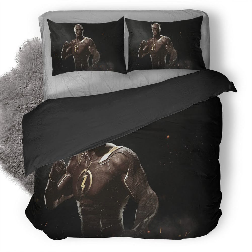 Injustice Flash 3D Customized Duvet Cover Bedding Set