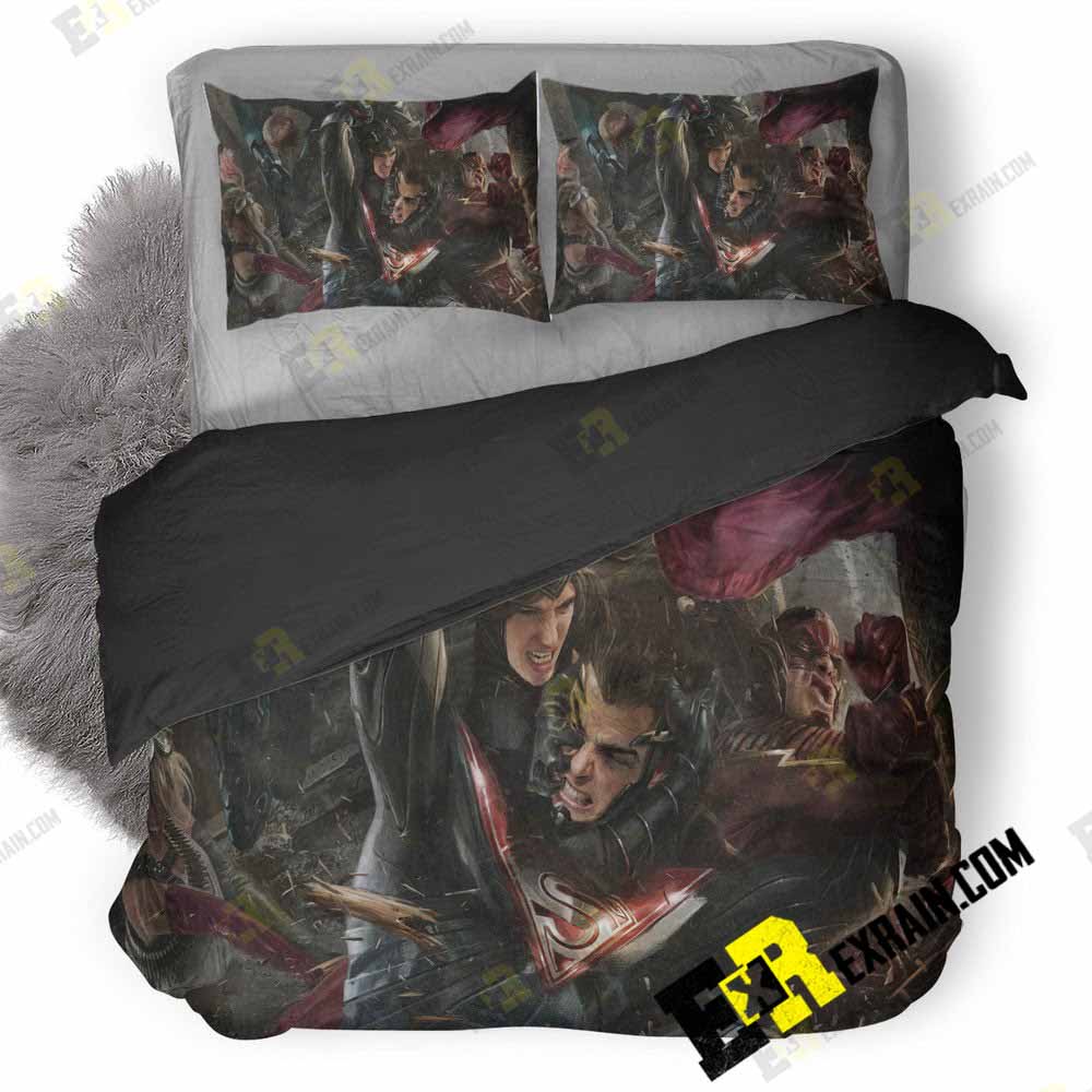 Injustice On 3D Customized Duvet Cover Bedding Set