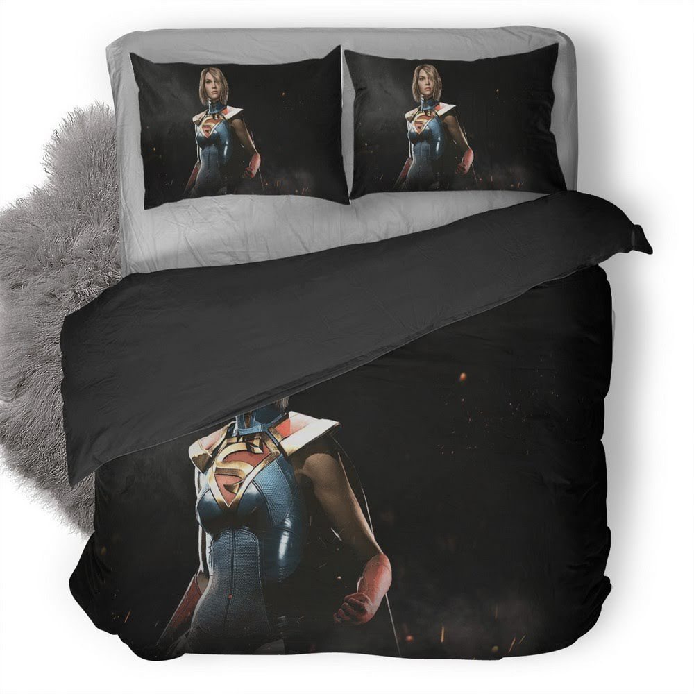 Injustice Supergirl 3D Customized Duvet Cover Bedding Set