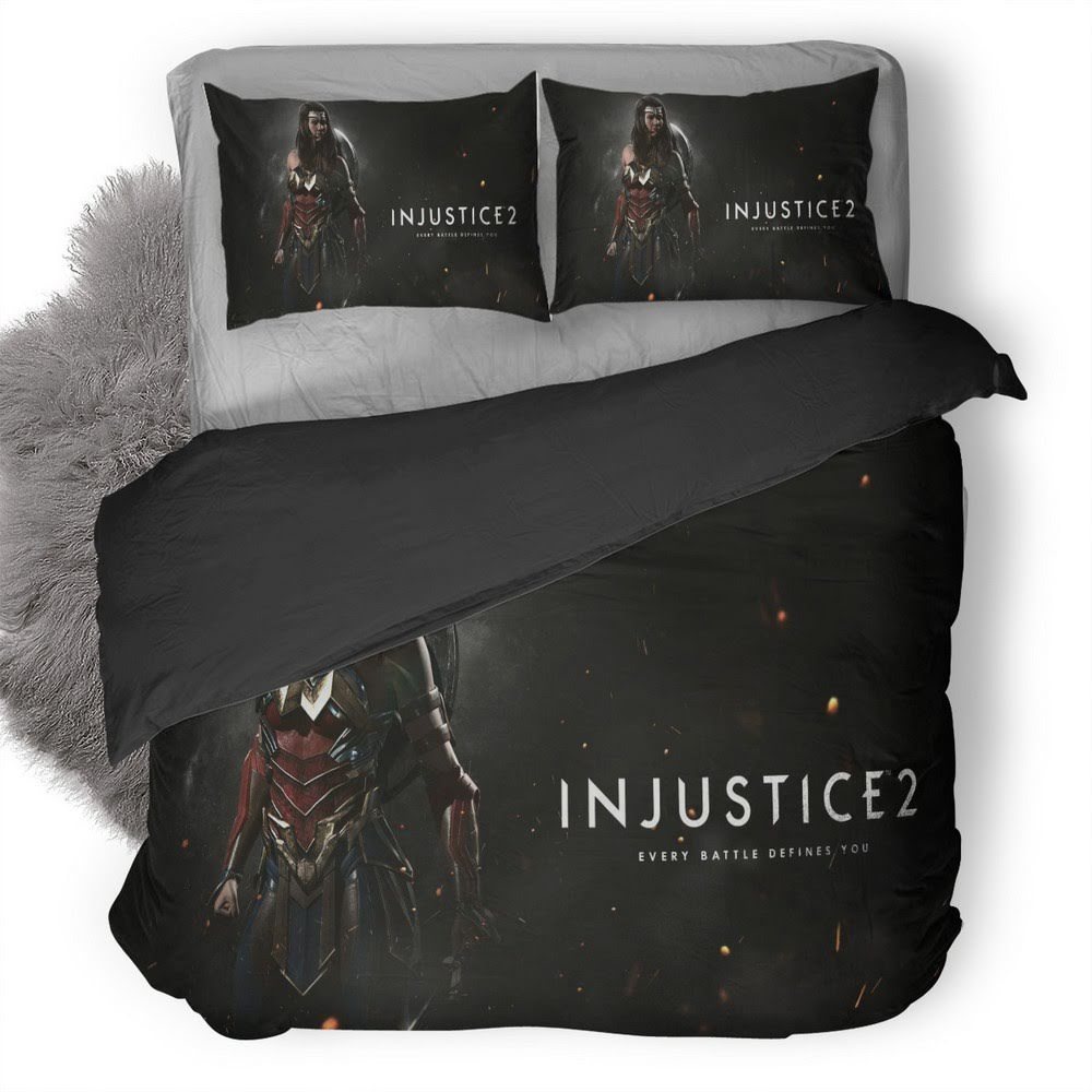 Injustice Wonder Woman 3D Customized Duvet Cover Bedding Set