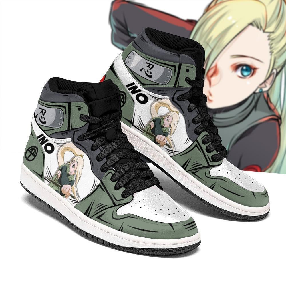 Ino Yamanaka Shoes Uniform Costume Anime JD1s Sneakers, Air Jordan Hightop