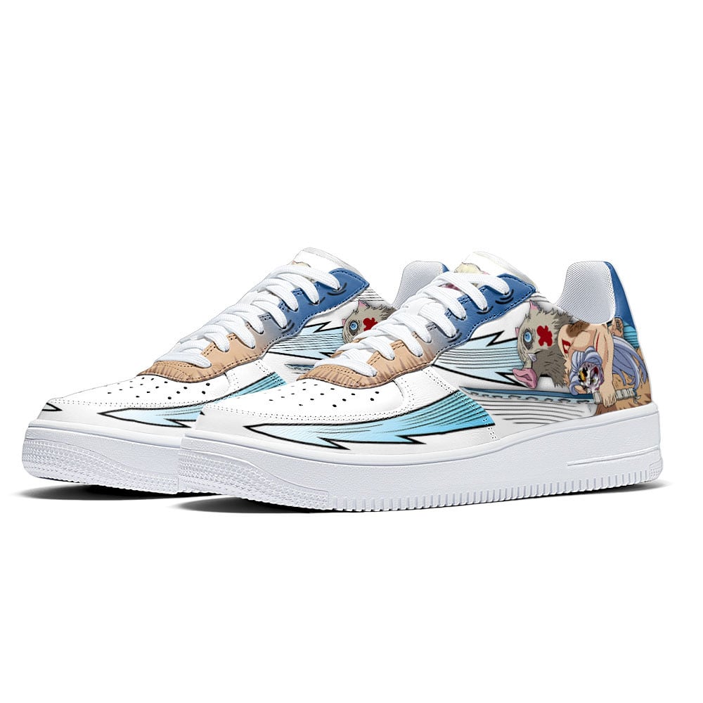 Inosuke Air Sneakers Beast Breathing Custom Demon Slayer Anime Shoes
