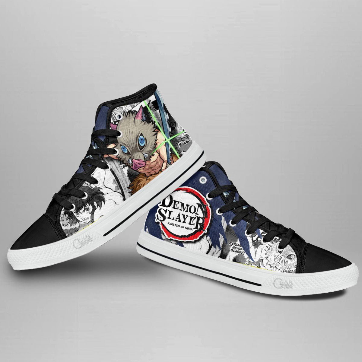 Inosuke High Top Shoes Custom Anime Demon Slayer Sneakers